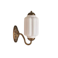 Eloira Vintage Glass Brass Wall Light