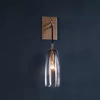 Designer Copper Transparent Glass Wall Light