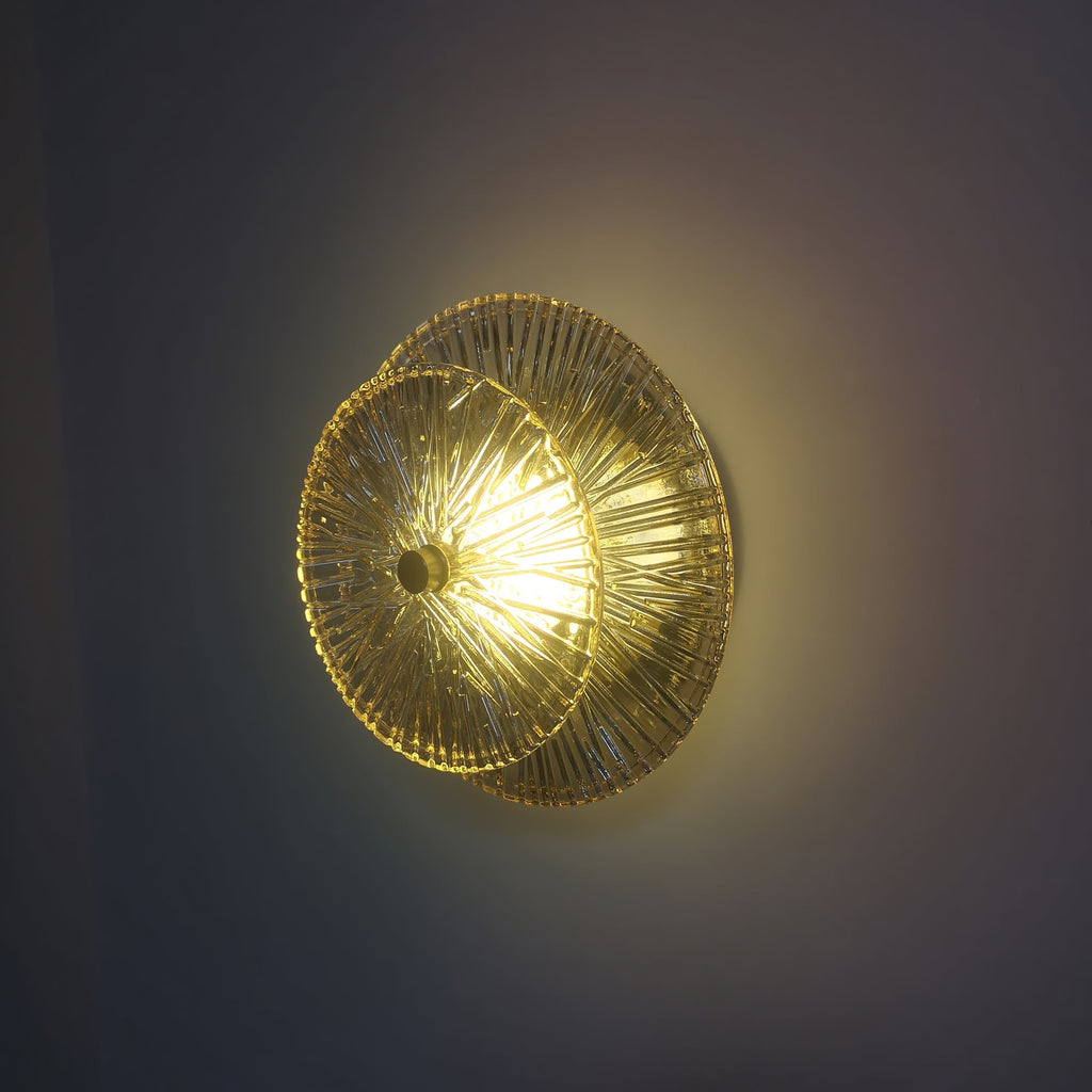 Round Crystal Wall Light