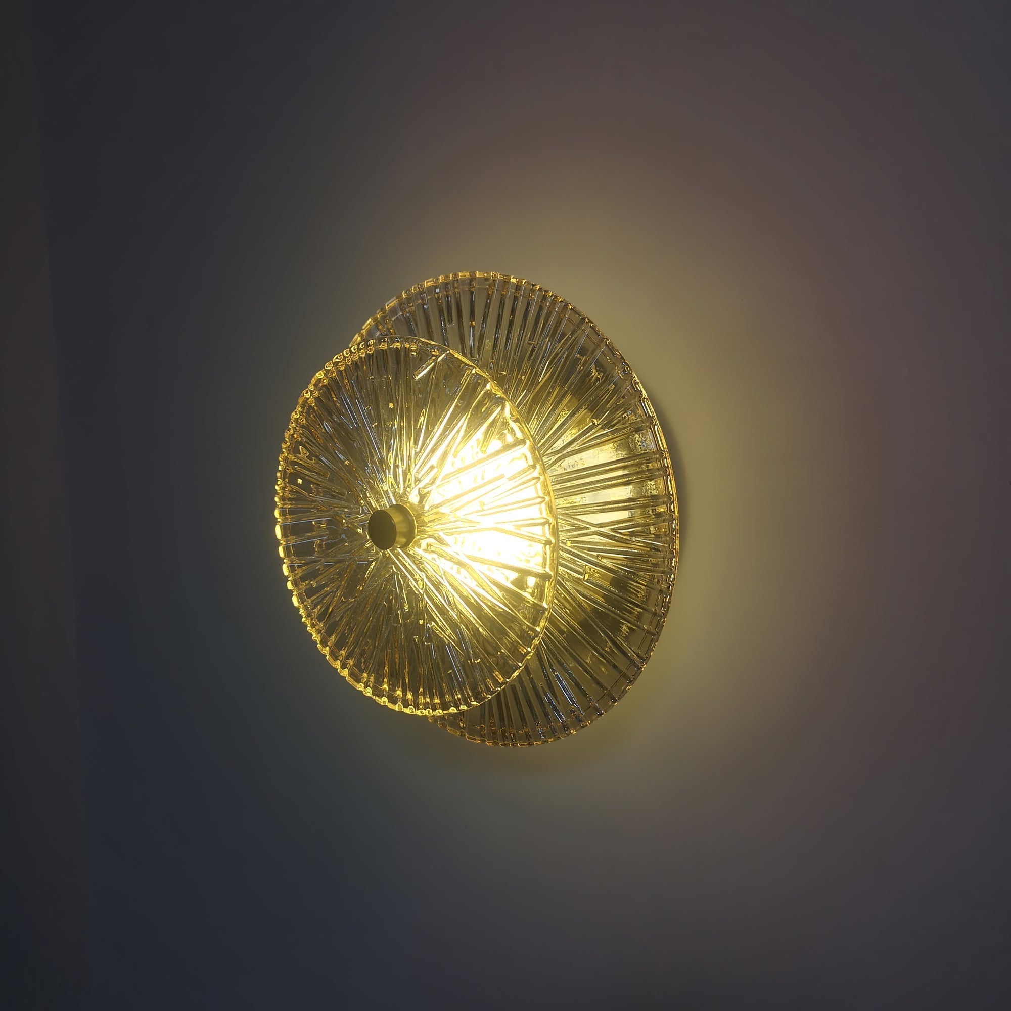 Round Crystal Wall Light