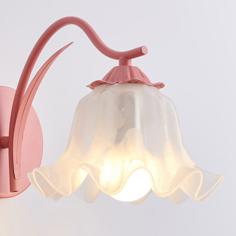 French Flower Acrylic Wall Light