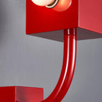 Modern Red Cube Wall Light