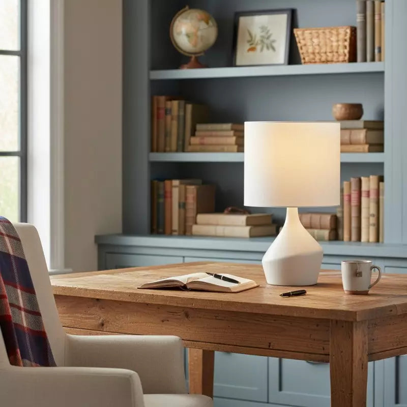 Mira Speckled Ceramic Nordic Table Lamp
