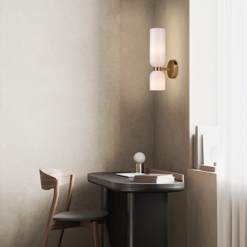 Velora Nordic Double Glass Wall Light