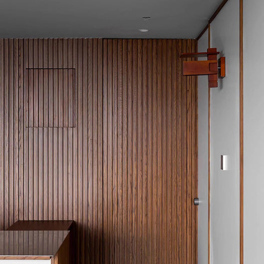 Creative Brick Red Wooden Wall Light