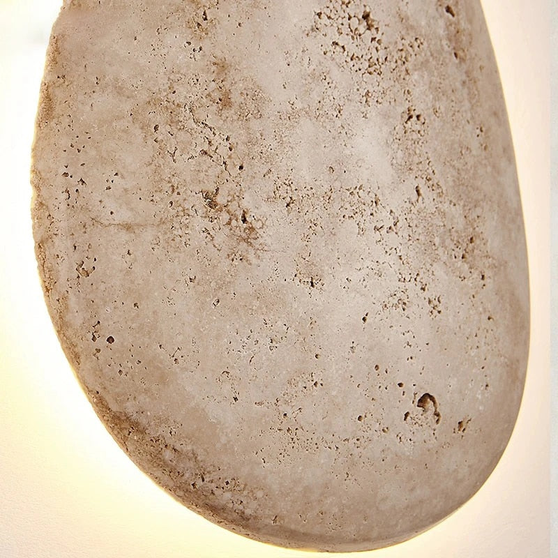 Nordic Beatrice Floating Travertine Stone Wall Light
