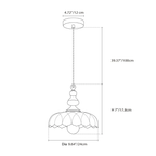 Clarionne Engraved Globe Glass Ceiling Light