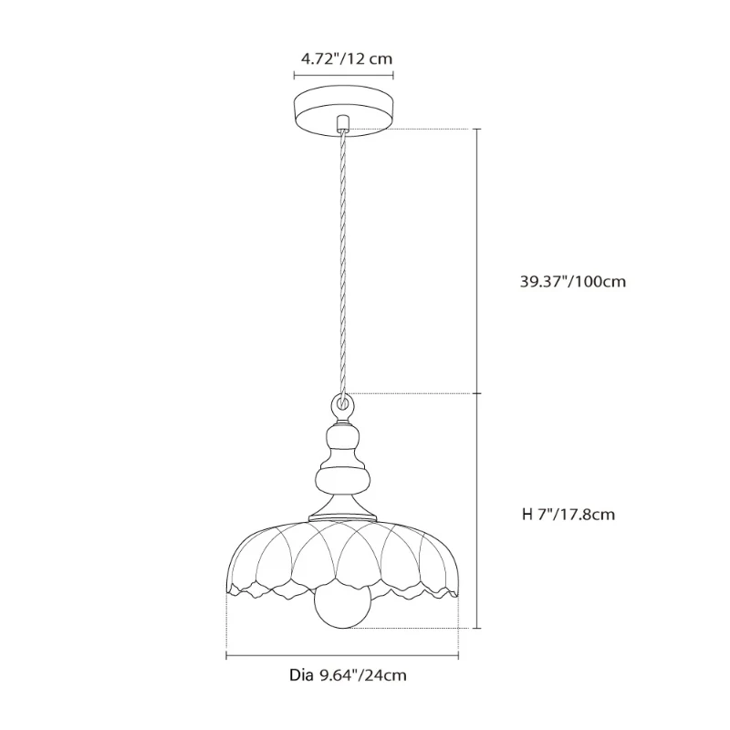 Clarionne Engraved Globe Glass Ceiling Light