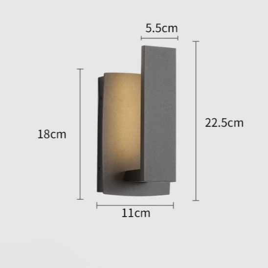 Ultra-Resistant Lantern IP65 Waterproof Outdoor Minimalist Wall Light