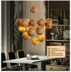 Milliere Nordic Wood Multi-Head Pendant Light