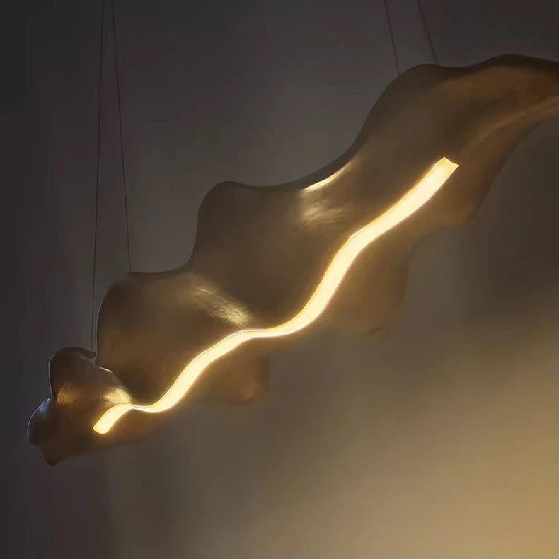 Vintage Resin Leaf Resin Pendant Light