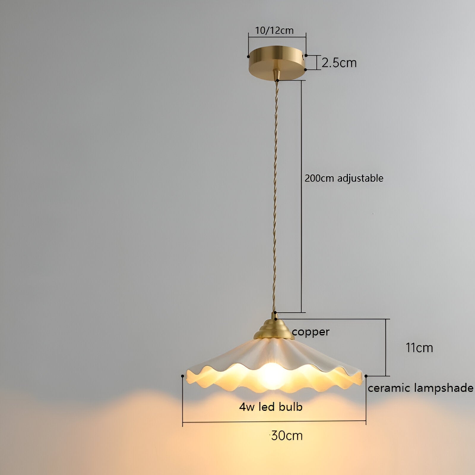 Island Light Harmony Japandi Ceramic Pendant Lamp