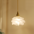 Vintage Rose Glass Pendant Light