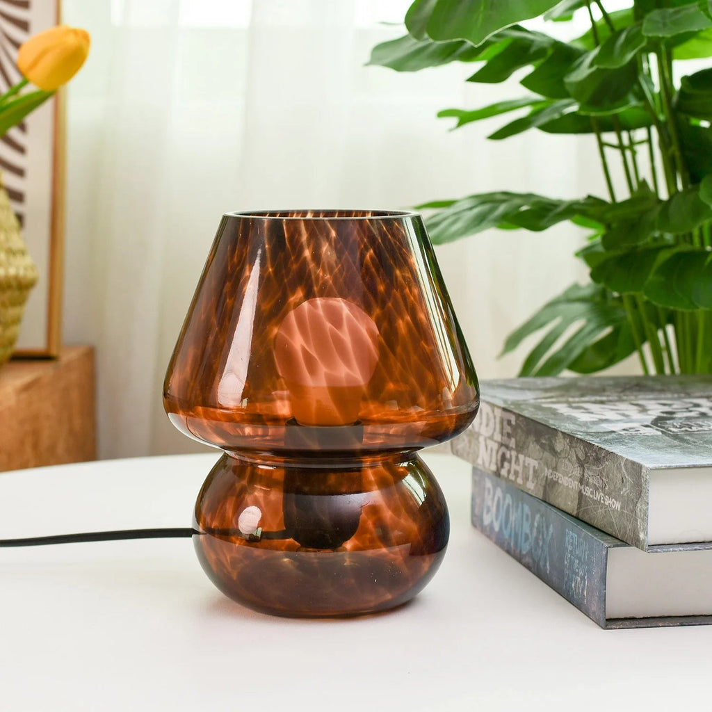 Miro Colorful Mushroom Glass Table Lamp