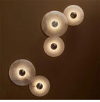 Alabaster Radiance Minimalist Elegance Wall Lamp