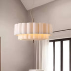Boho Fabric Ripple Pendant Light