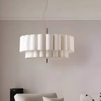 Boho Fabric Ripple Pendant Light