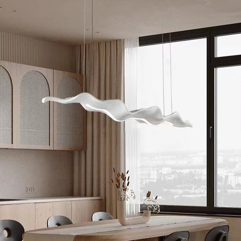 Vintage Resin Leaf Resin Pendant Light