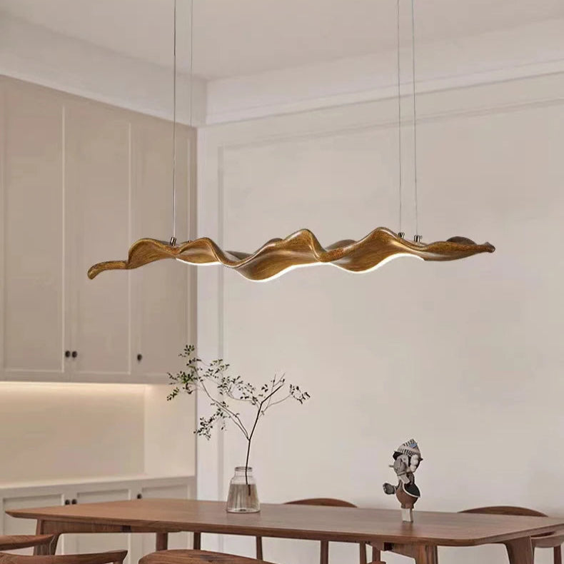 Vintage Resin Leaf Resin Pendant Light