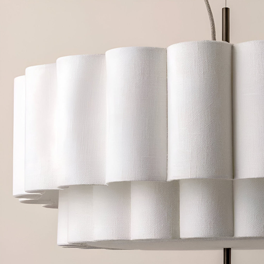 Boho Fabric Ripple Pendant Light