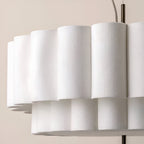 Boho Fabric Ripple Pendant Light