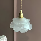Vintage Rose Glass Pendant Light