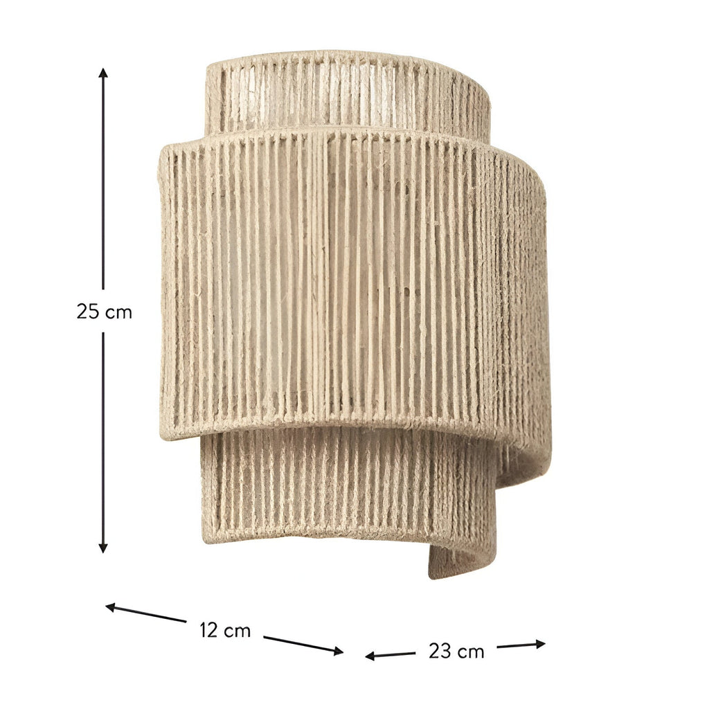 Bohemian Vintage Hand Woven LED Wall Light