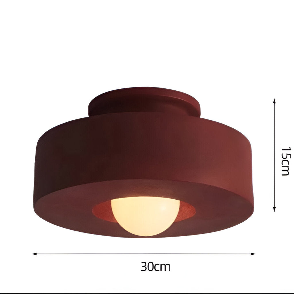 Ethereal Circle Nordic Resin LED Minimalist Ceiling Lamp