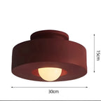 Ethereal Circle Nordic Resin LED Minimalist Ceiling Lamp