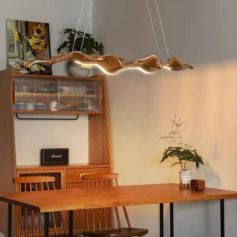Vintage Resin Leaf Resin Pendant Light