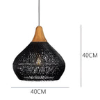 Boho Style Rattan Pendant Light