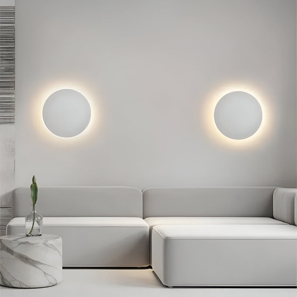 Modern Nordic Round Aluminum Minimalist LED Wall Light