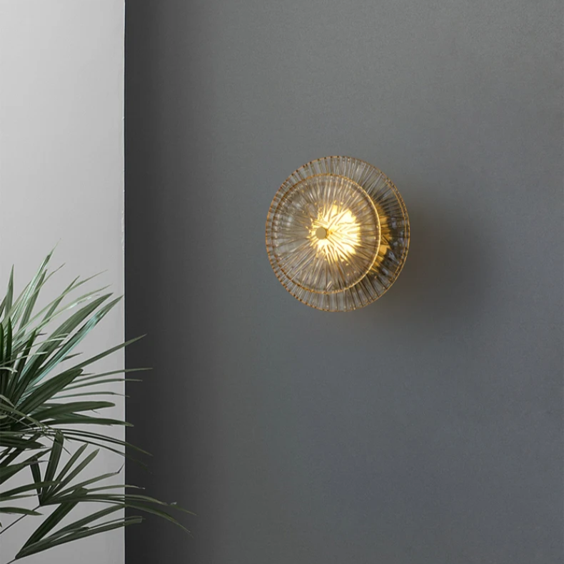 Round Crystal Wall Light