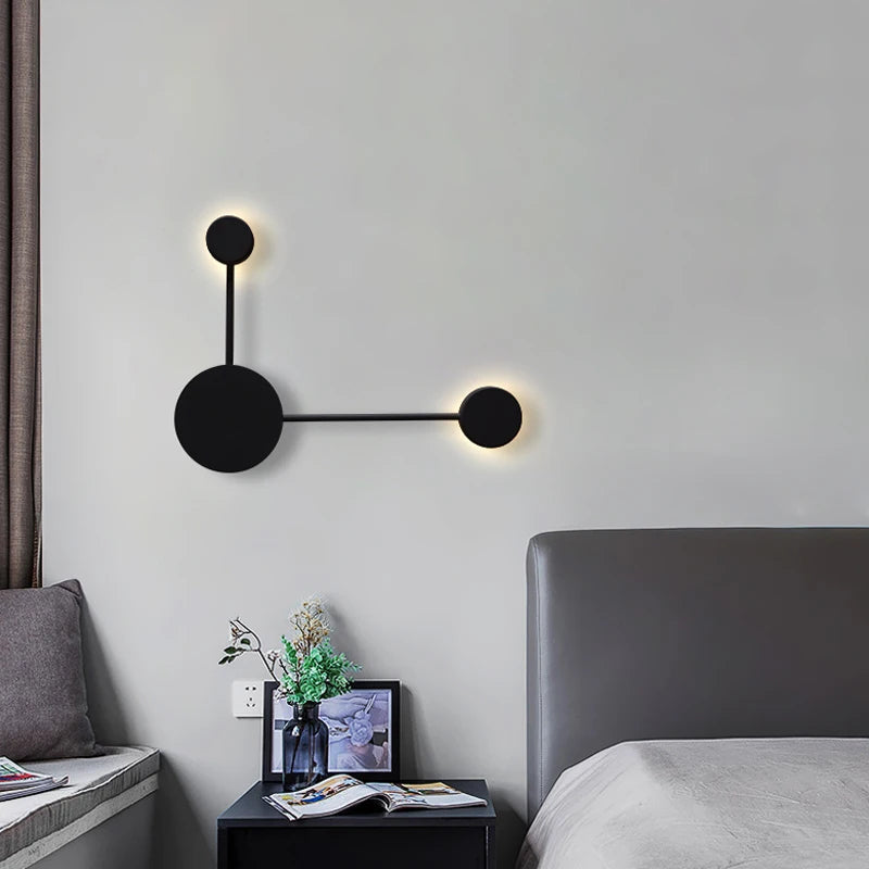 Nordic Creative Multi-Disc Line Wall Light