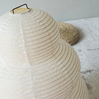 Japanese Wabi Sabi White Rice Paper Table Lamp