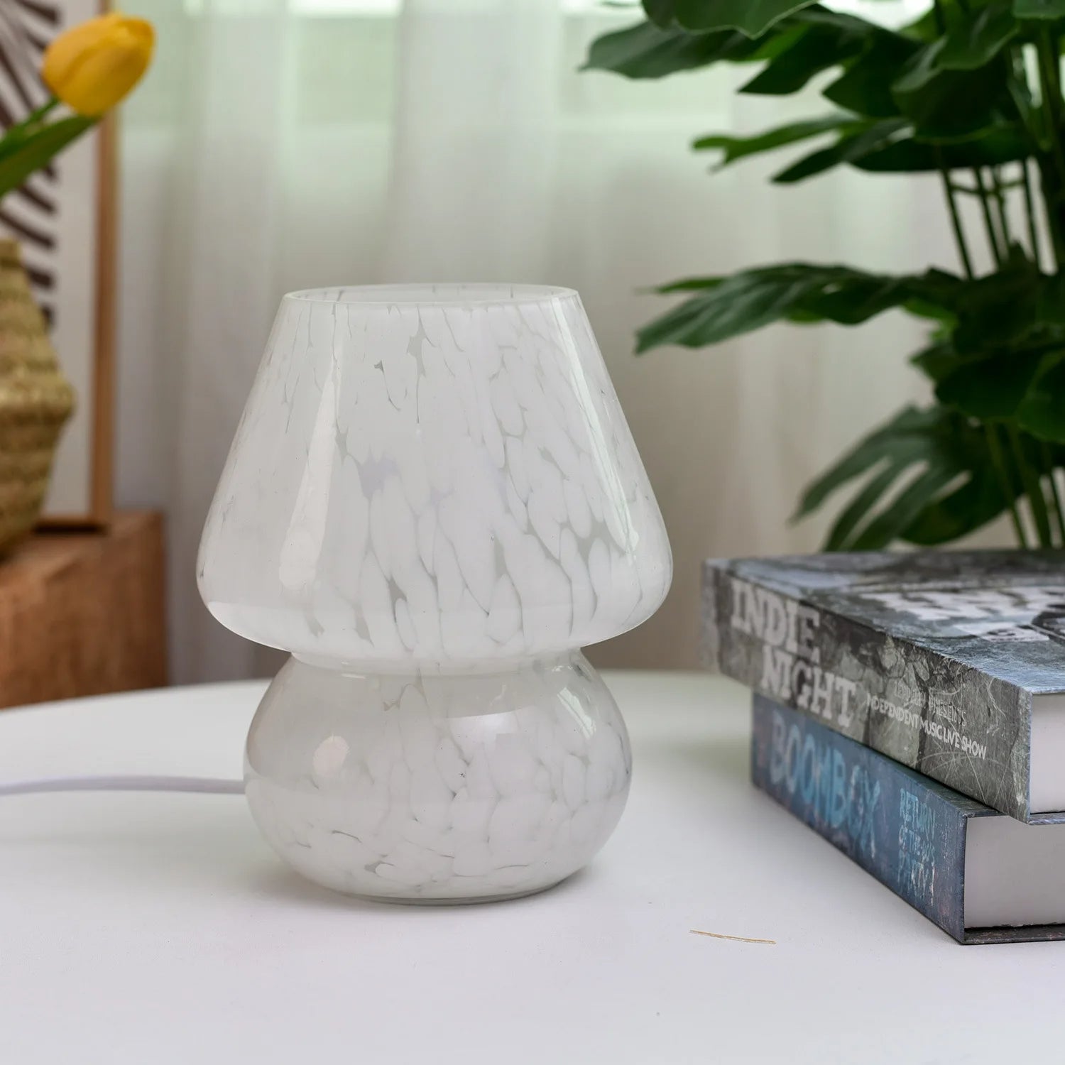 Miro Colorful Mushroom Glass Table Lamp