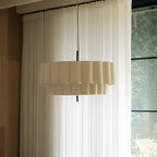 Boho Fabric Ripple Pendant Light