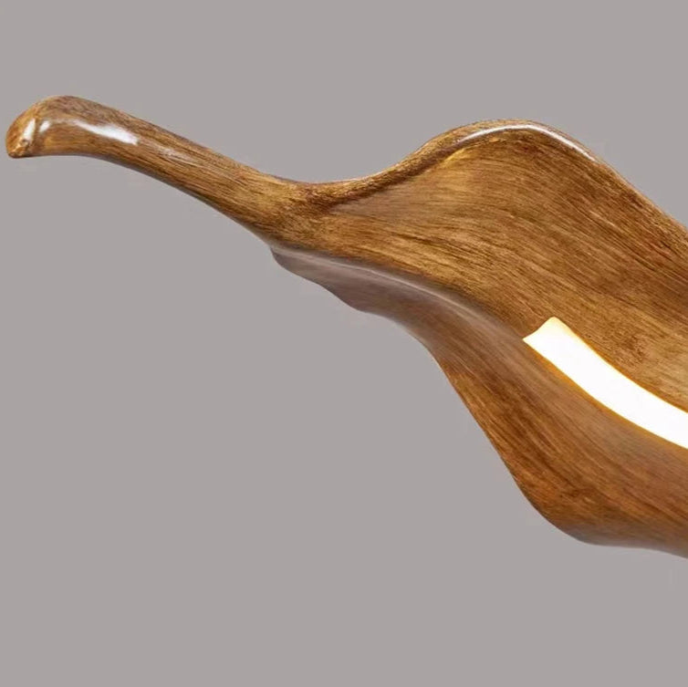 Vintage Resin Leaf Resin Pendant Light