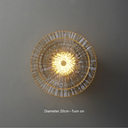 Round Crystal Wall Light