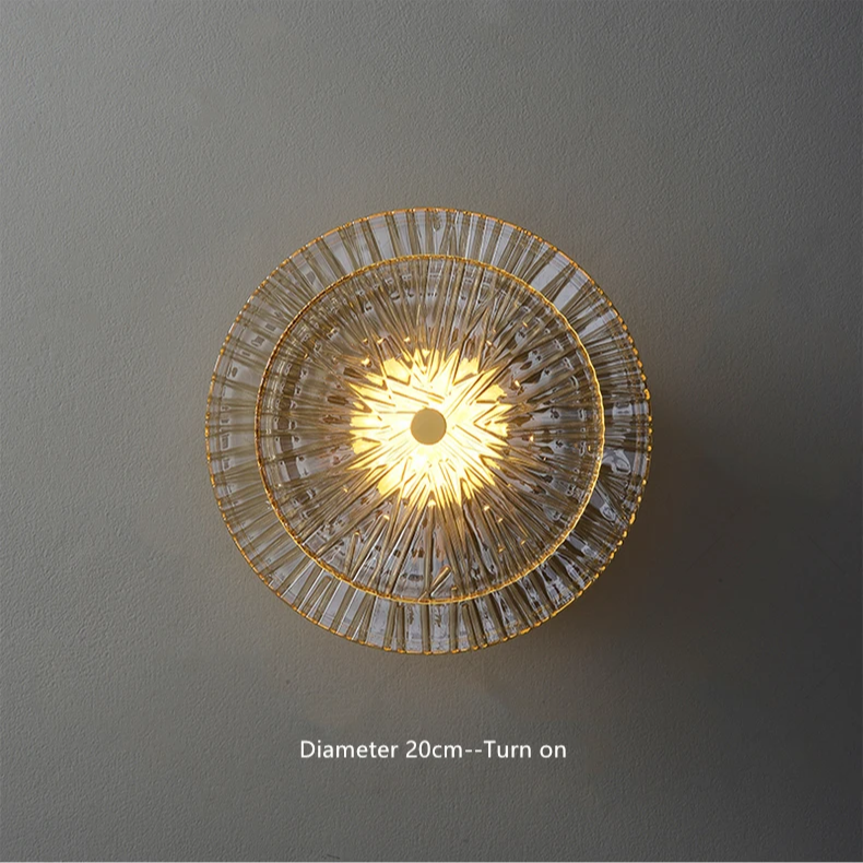 Round Crystal Wall Light