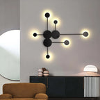 Nordic Creative Multi-Disc Line Wall Light