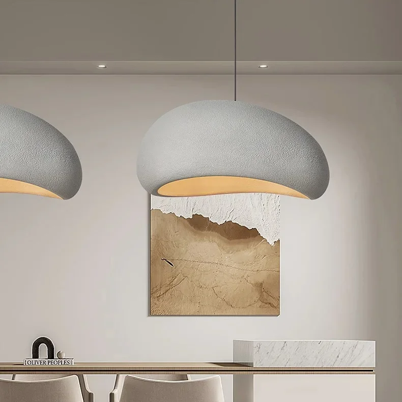 Nordic Wabi Sabi Fiberglass Pendant Light