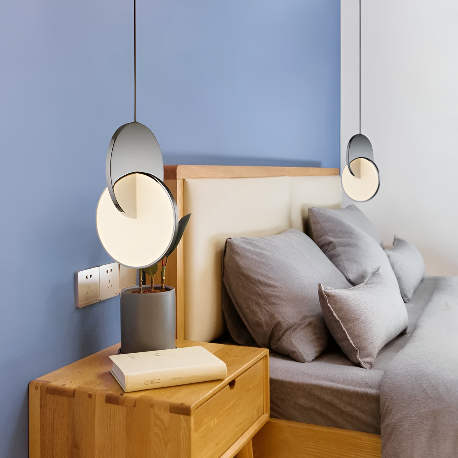 Nordic Double Round LED Pendant Light