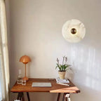 Alabaster Radiance Minimalist Elegance Wall Lamp
