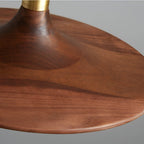 Nordic Style Walnut-Finish Iron Pendant Light