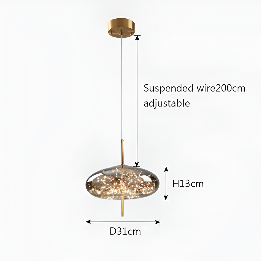 Nordic Luxury Modern Glass Pendant Light