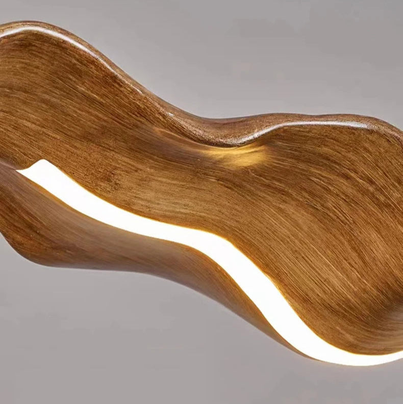 Vintage Resin Leaf Resin Pendant Light