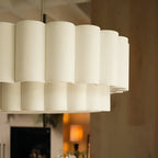 Boho Fabric Ripple Pendant Light