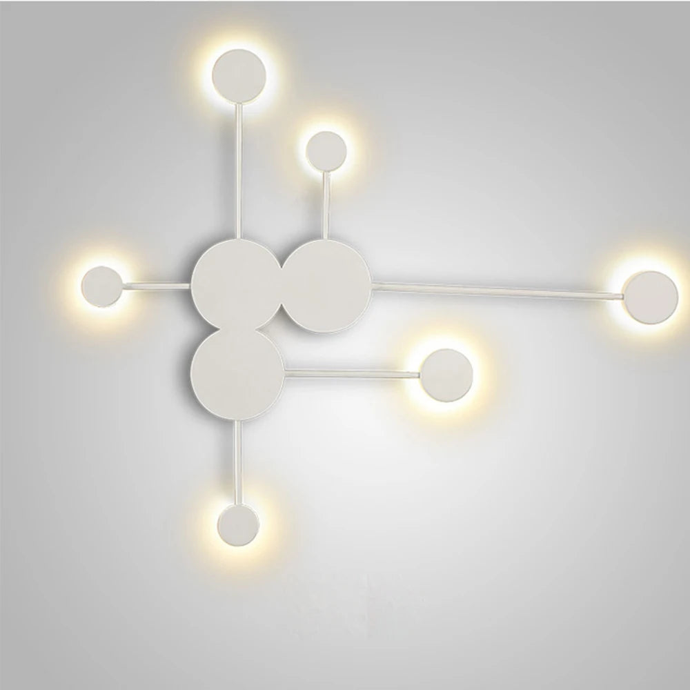 Nordic Creative Multi-Disc Line Wall Light