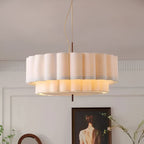 Boho Fabric Ripple Pendant Light